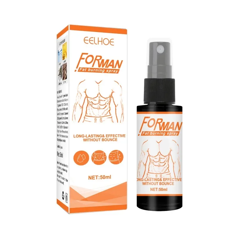 Spray Muscular Abdominal Masculino, Spray Queimador de Gordura, Colete Emagrecedor, Linha Fitness, Shaping, Perda de Peso, Creme Firmador, Cuidado Corporal