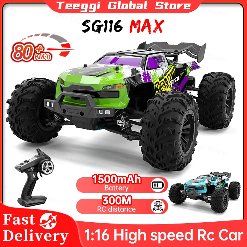 ZLL SG116 MAX 1:16 고속 드리프트 레이싱, 브러시리스 모터, 4WD SG116 Pro, RC 자동차, 오프로드 자동차 장난감, 어린이 선물, 80 km/h, 40 km/h 