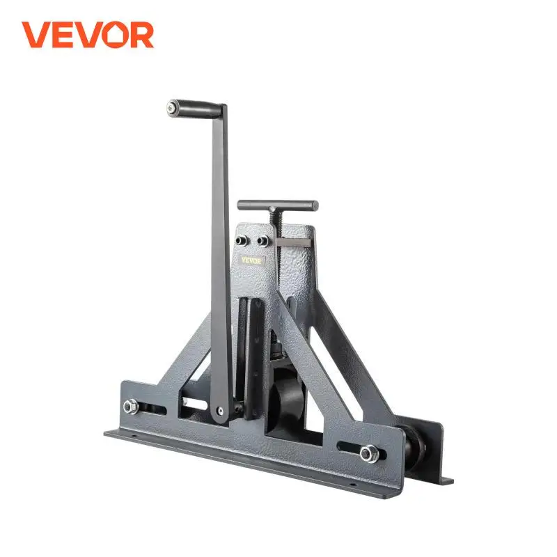 VEVOR Manual Tube Roller Bender 1-1/2in For Mild Steel Cooper Adjustable Manual Square & Rectangular Tube Bending Rolling Tool