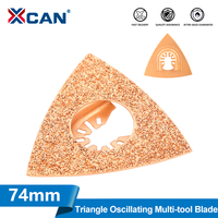 XCAN 1/2/5/10PCS Oscillating Saw Blades Triangular Multitool Blades Universal Grout Removal For Sanding Fillers Ceramics Cutting