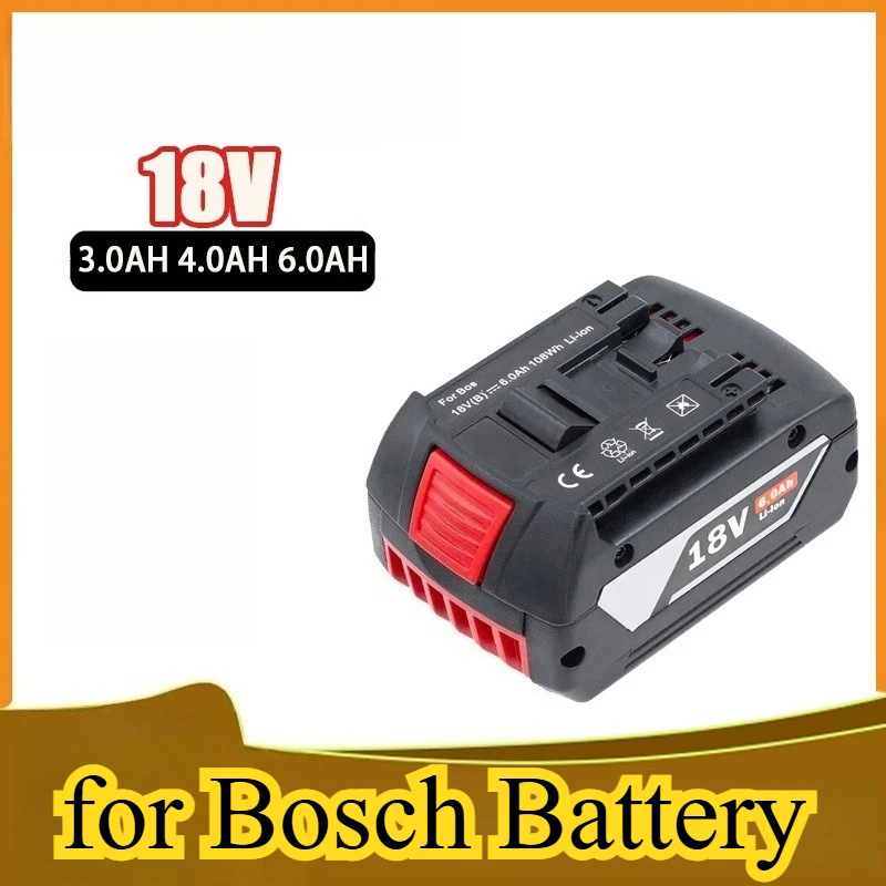 

Replacement for Bosch 18V Battery 6000mAh Li-ion Battery Pack for GBH Drill Hammer Impact Drill Power Tools