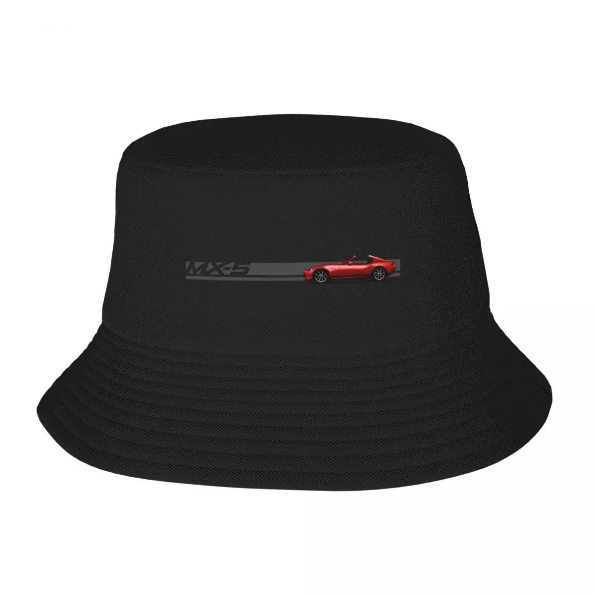 Iconic classic roadster japanese convertible sports car drawing Bucket Hat Streetwear Horse Hat Mens Caps Women's