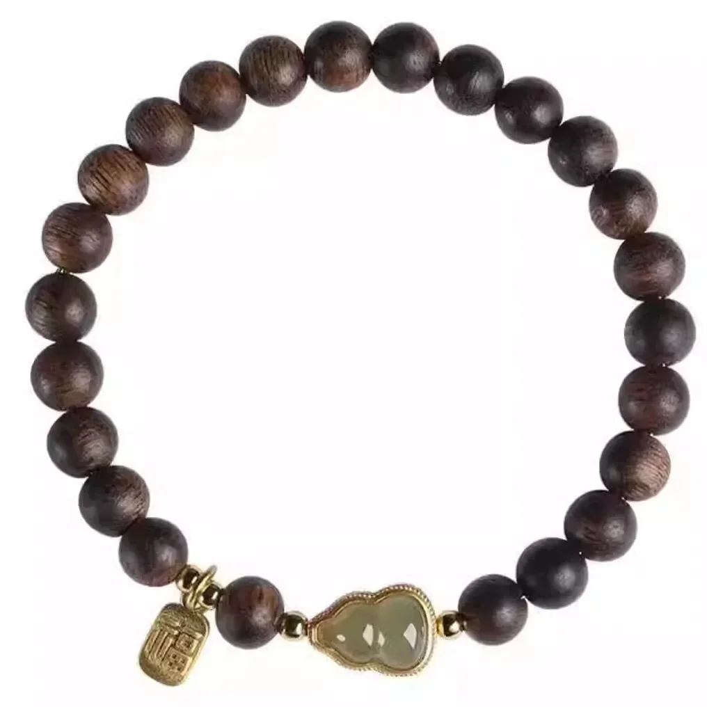 LAB agate gourd bracelet  wooden cultural play transfer Buddha bead blessing brand