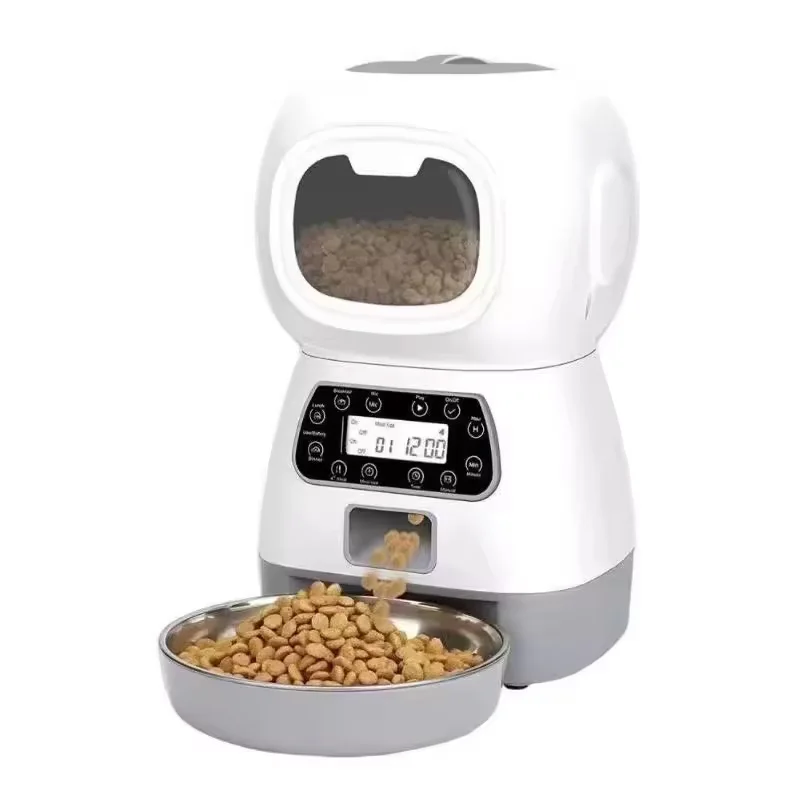 3.5L Automatic Pet Feeder Smart Food Dispenser For Dog Cat Bowl Timer Robot Pet Feeding Water Dispenser Auto Sensor Cat Fountain