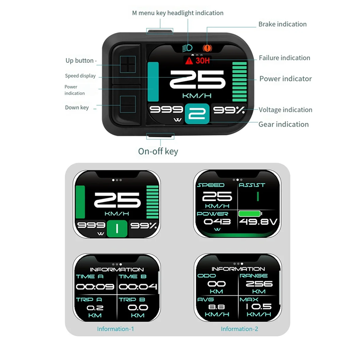 Tableau de codes pour vélo électrique, écran LCD A88M, pour moteur central Bafang, écran couleur 580C, Table de codes BBS01/BBS02