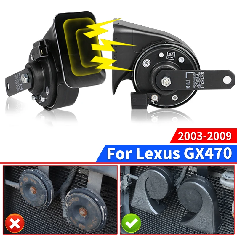 

For 2003-2009 Lexus GX 470 GX470 2008 2007 2006 2005 2004 Modified Accessories Tweeter Snail Sound Horn Parts Upgrade Body Kit