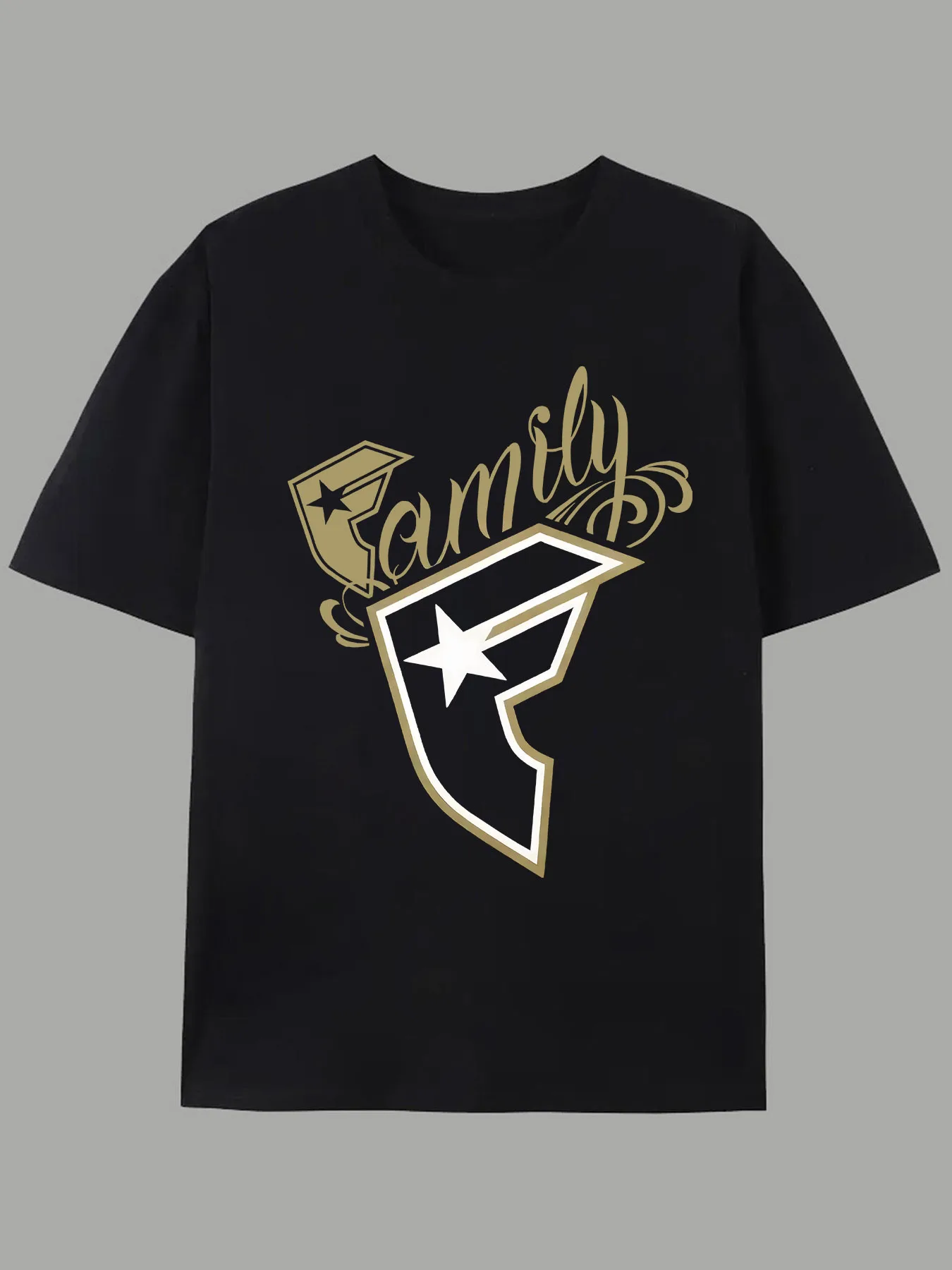 Men's Casual T-Shirt Family Graphic Print Breathable Regular Fit Summer Spring Outdoor Top Relaxed Style Tee Smooth Texture