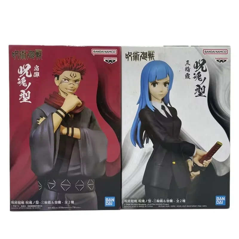 Anime Original Bandai Jujutsu Kaisen Miwa Kasumi Ryomen Sukuna Action Figures Collect Model Toys Birthday Gift