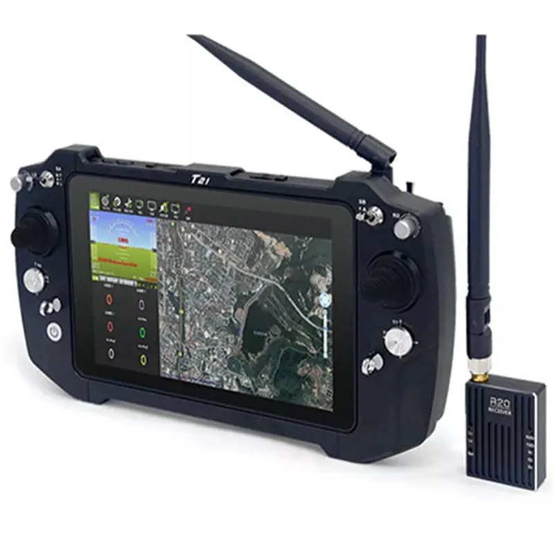 Hot T21 All In One Handhold FPV Portable Ground Station Remote Control System For UAV & Drone