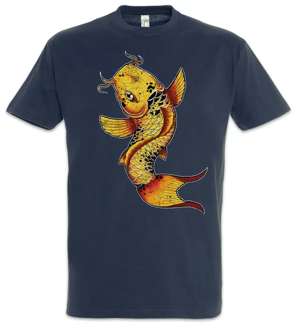 

Lucky Fish Good Looking Koi Ornamental Fish T-Shirt. Summer Cotton O-Neck Short Sleeve Mens T Shirt New S-3XL