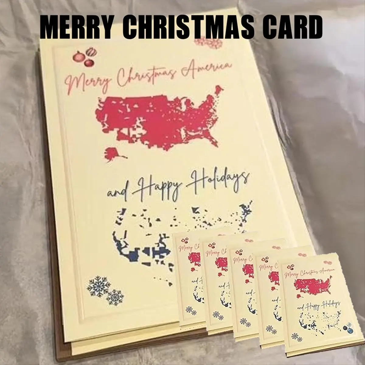 2026 NEW 2024 Merry Christmas America Card, Presidential Election Map Cards, Merry Christmas Card, 2024 Election Map Cards