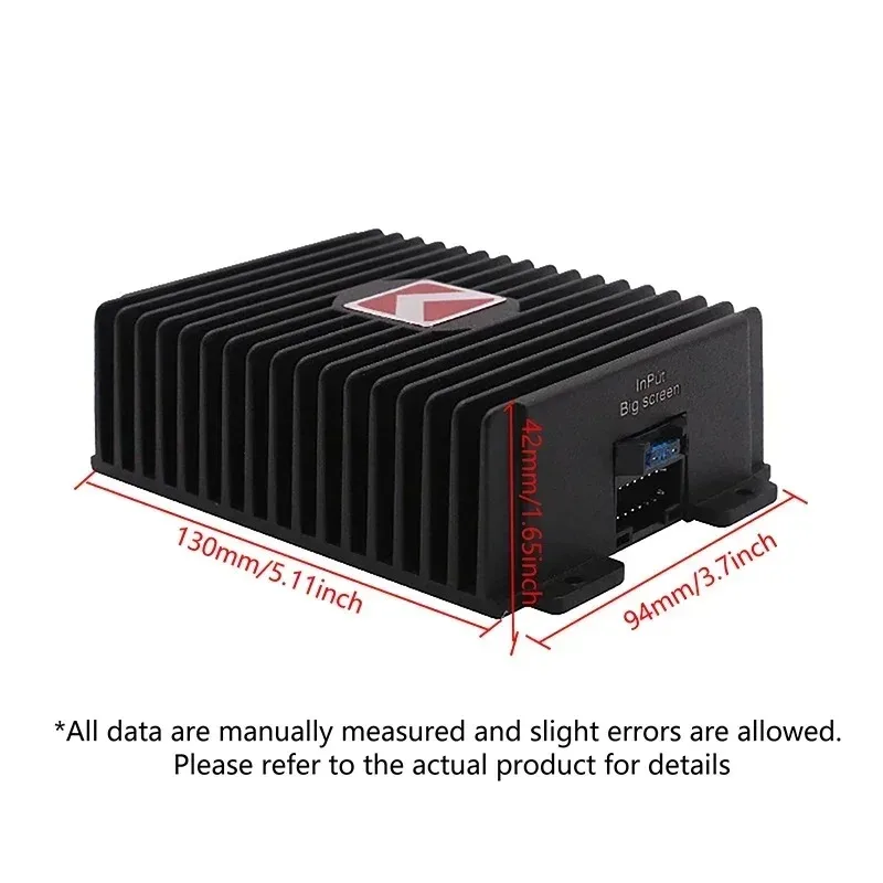 Amplificatore di potenza per auto Hi-Fi Booster Audio Processori audio digitali 4 * 80W per altoparlante Android Subwoofer Power Car Radio Stereo