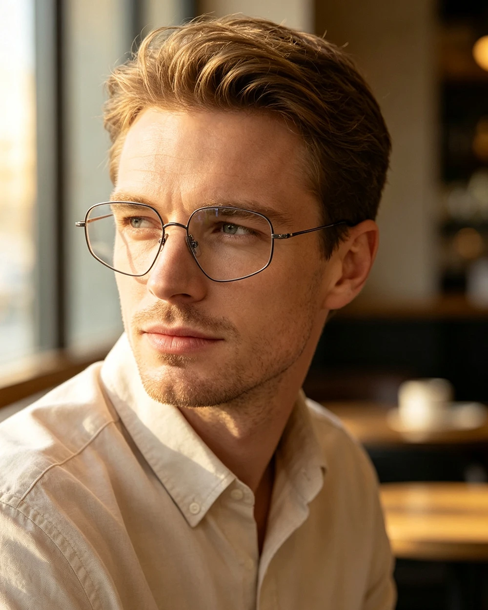 Japanese Vintage Asymmetrical Men Glasses Frame Titanium Ultralight Thin Rim Women Eyeglasses Handmade Unique Fashion Spectacle