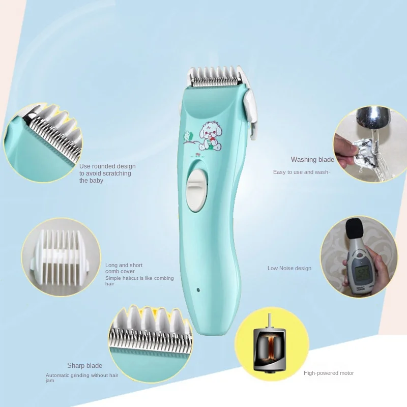 Silent Baby Hair Clipper Children Hair Clippers Electric Quiet Trimmer Kids Cutting Machine Infant Women Pet Hair Shaver