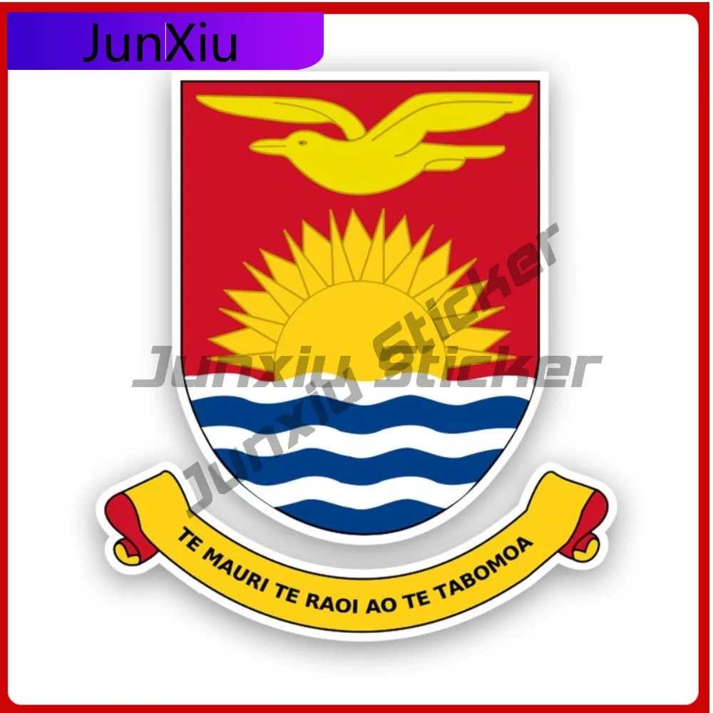 

Kiribati Coat Of Sun Resistant Weather Resistant Cartoon For Car Body Car Window Helmet No Residue Easy Apply Decor Rear