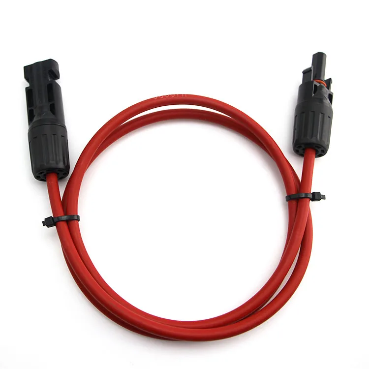 PV1-f TUV Certified 4mm Solar Extension Cable, 1000VDC Power Wire, matched with connector for solar energy photovoltaic circuit