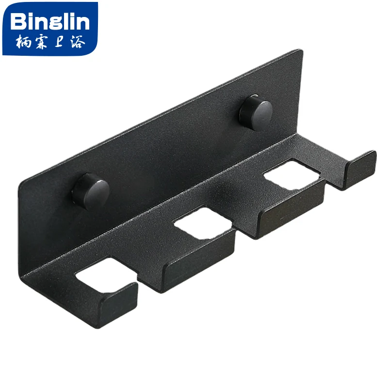 BINGLIN Kitchen Power Cord Plug Holder Hook Punch-free Rack Wall-Mounted Stainless Steel Multi-function Bracket