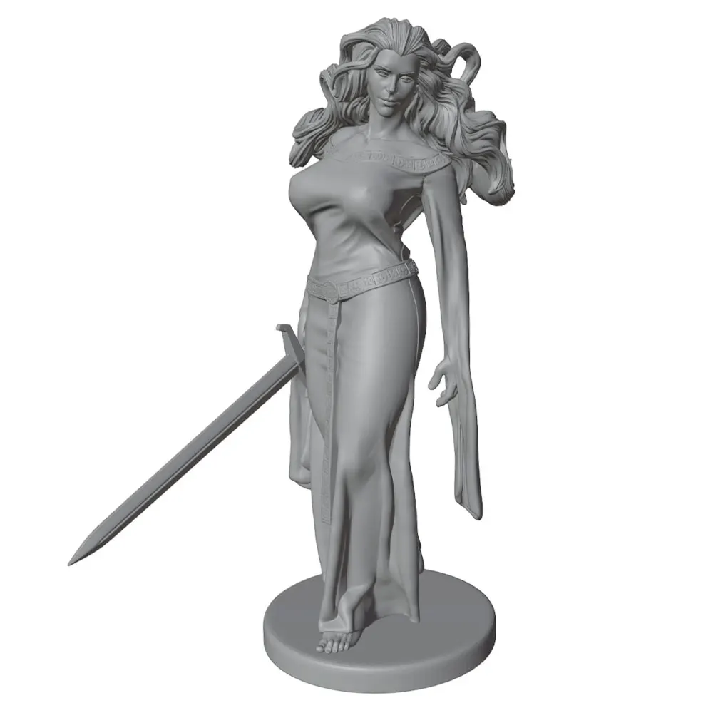 Miniatura de resina 75mm para coleccionismo – Figura sin pintar 1/24