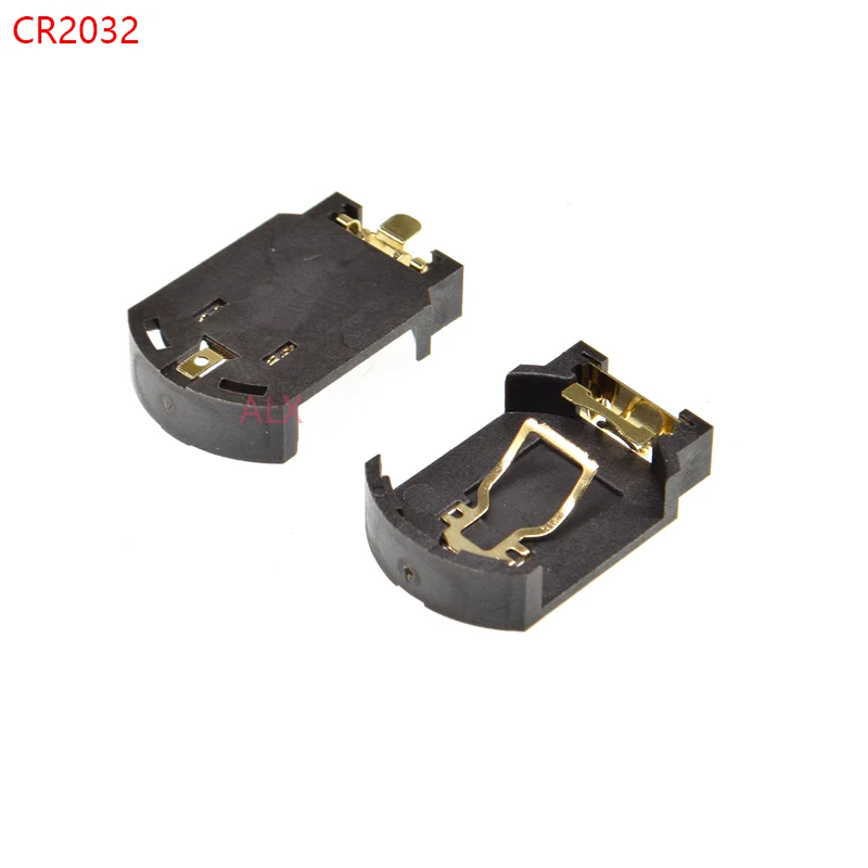 10pcs Cr2032 Battery Holder Coin Cell Button Socket Holder Case Cr2032 Coin Cell Button Battery Holder Mounting Base