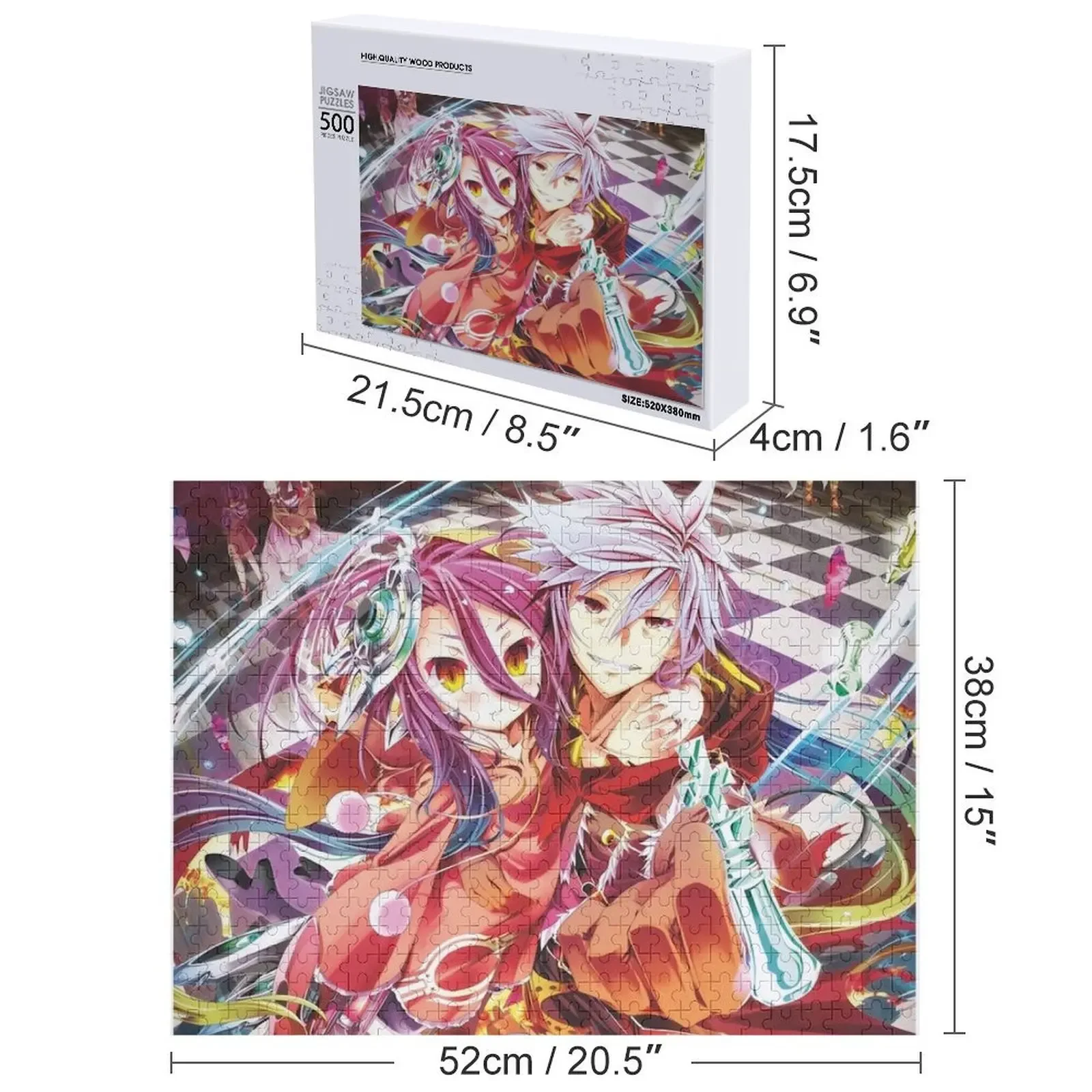 ไม่มีเกมไม่มีชีวิต 29 จิ๊กซอว์ ของเล่นนิยายสำหรับเด็ก 2022 ปริศนาสัตว์ไม้