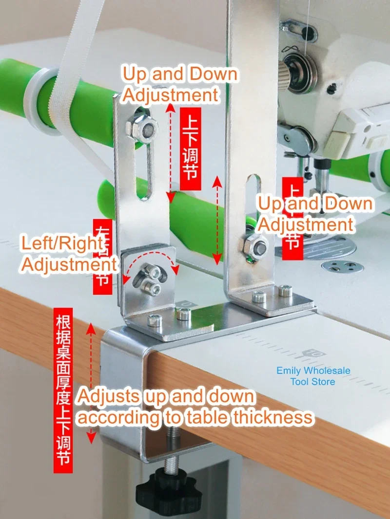 Imagem -04 - Overlock Máquina de Costura Rubber Band Frame Puxando Calças Cintura Elástica Pressionando Arch Frame Puxando