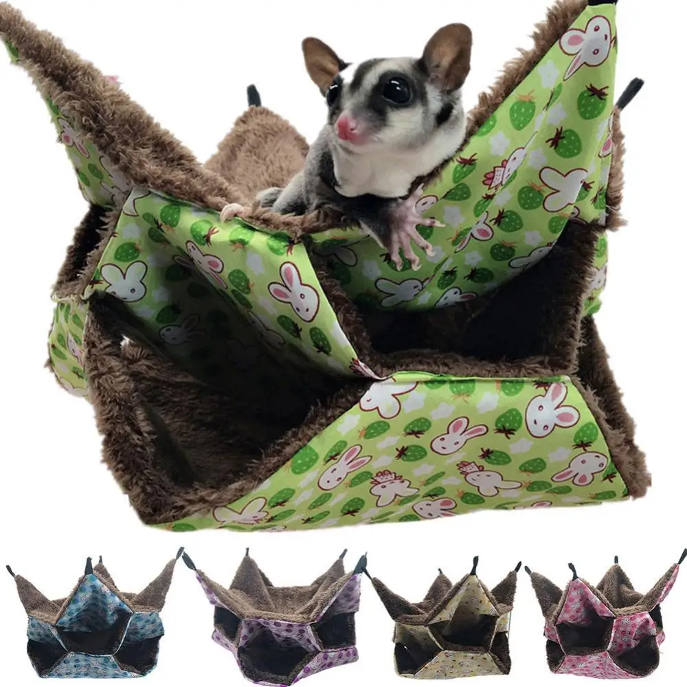 Hanging Hammock Nest Pet Supplies Sleeping Warm Cage 3-Layer Hamster Rat Swing Pet Supplies