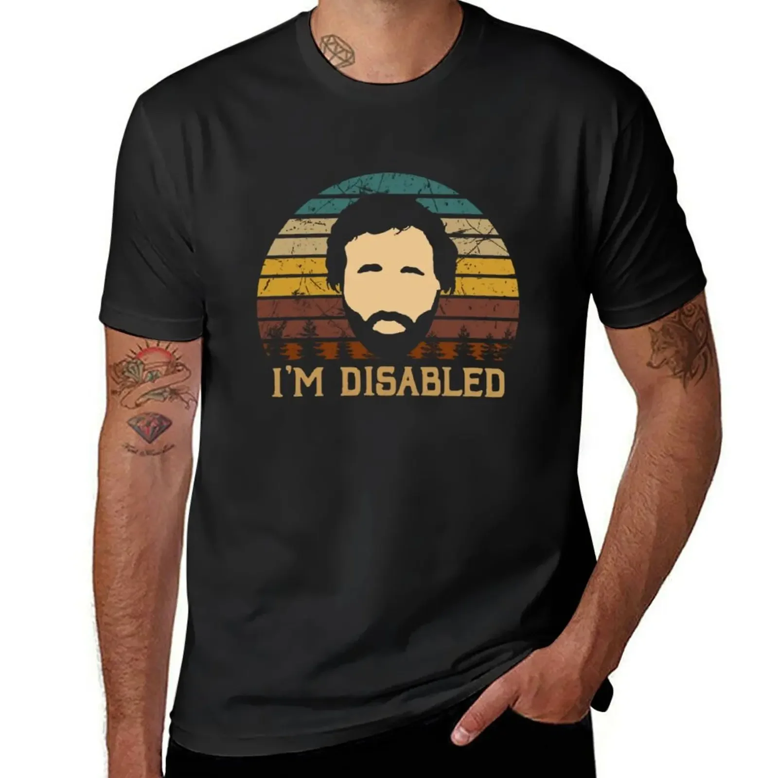 Vintage IT Arts Crowd Sitcom - I_m Disabled T-Shirt graphic shirts vintage anime shirt street wear mens designer clothes