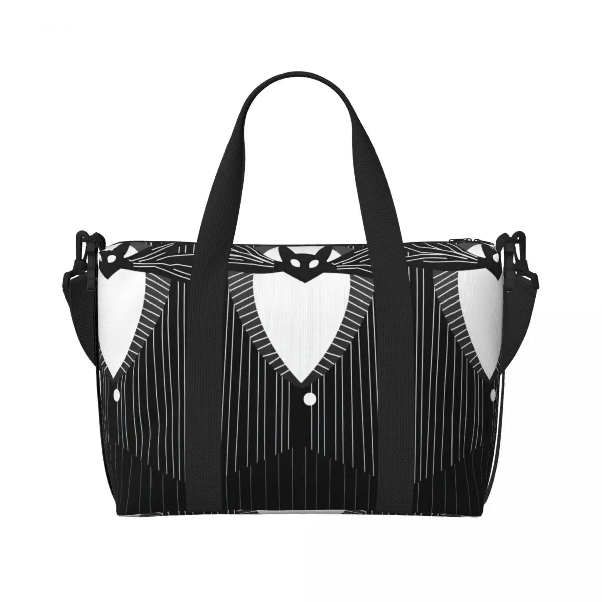 

Сумки-шопперы Custom Jack S-Skellingtones для покупок, женские, большой вместимости, с принтом «Кошмар перед Рождеством», для спортзала, пляжа, путешествий