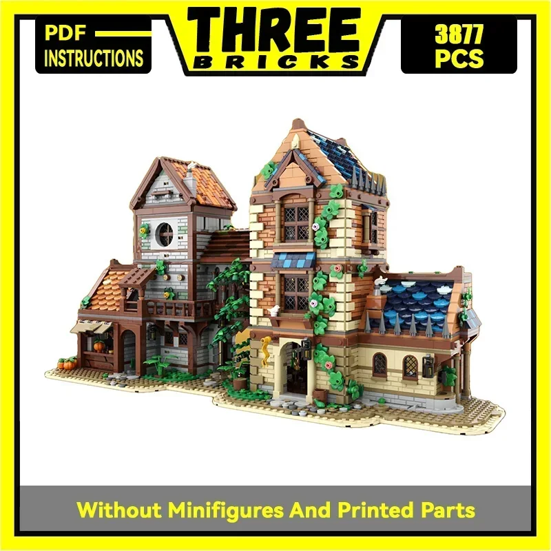 Street View Model Moc Building Bricks Medieval Street Store Technology Modular Blocks Gifts Christmas Toys DIY Sets Assembly