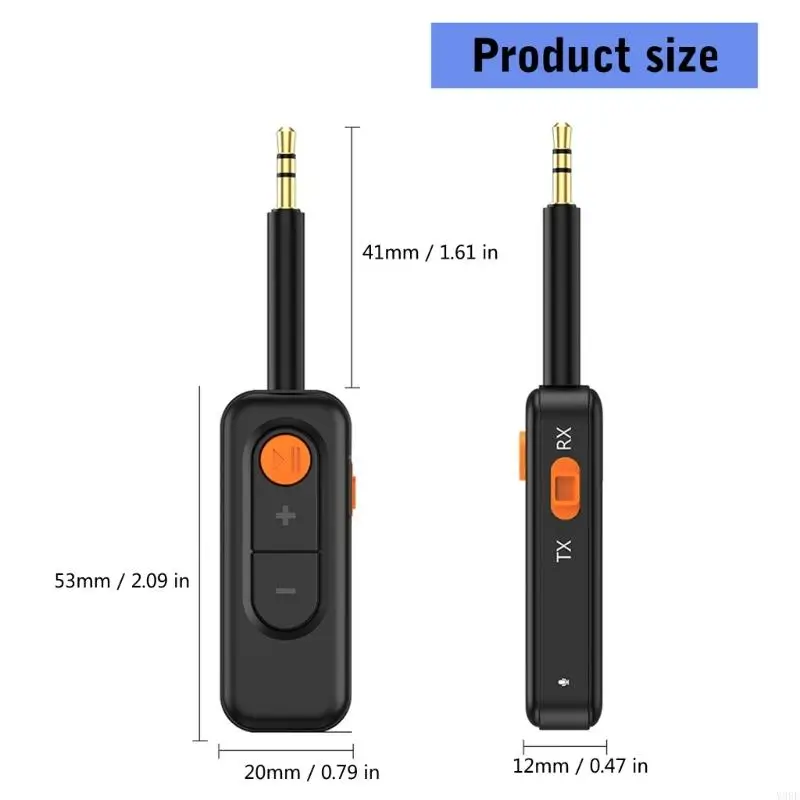 2025 جهاز إرسال ومستقبل سمعي جديد مع MIC وبلوتوث المتوافق 5.4 لسماعات السيارة التلفزيونية PC Hifi Stereo Music