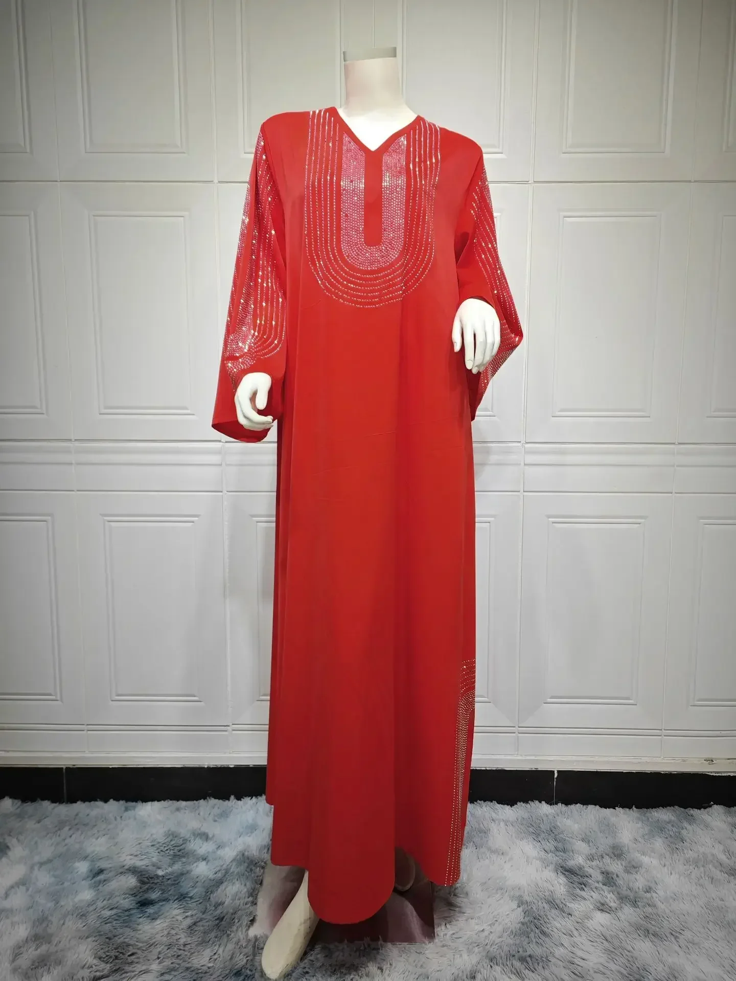 Marocco Diamante Donne Musulmane Abaya Maxi Vestito Turchia Dubai Arabo Abito Da Sera Del Partito Eid Ramadan Isalmico Caftano Jalabiya Abiti