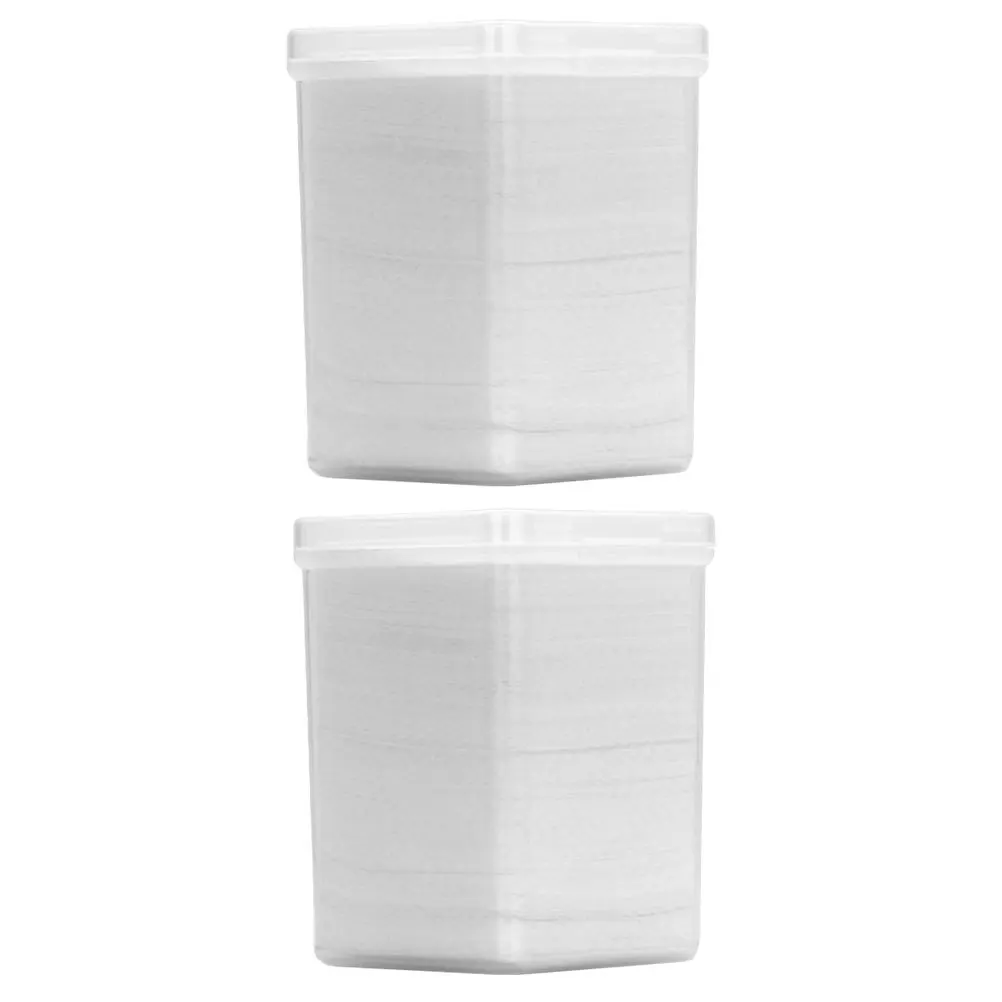 

2 Boxes Eyelash Glue Cleaning Cotton Pads Nail Polish Remover Eyelash Extension Lash Glue Wipes Nail Art Cleaning Pads