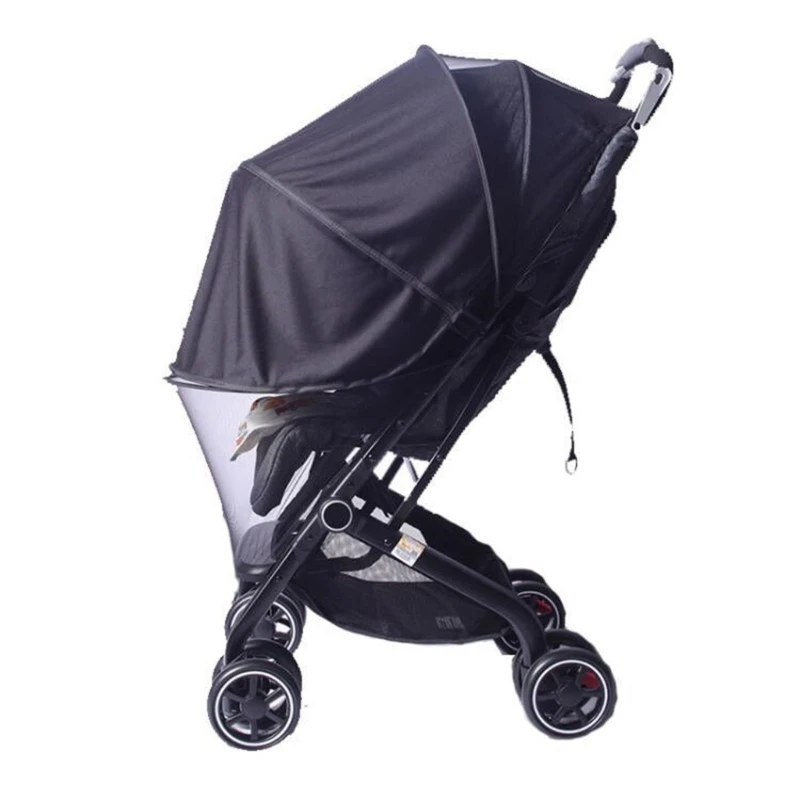 

Newborns Baby Fly Netting Pram Cart Sunshade Cover for Infants Pushchairs Feature Two Way Zippered Closure