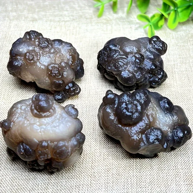 Natural Stone Grade A Agate Crystal Cave Agate Quartz Beautiful Magic Mineral Specimens with Various Shapes, Panda Agate Gobi 4