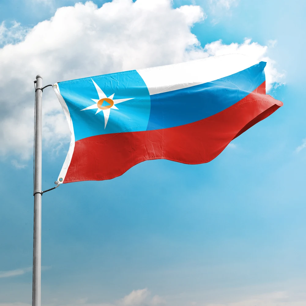 Flag Of Ministry of Emergency Situations 3*5 *FT 90*150CM Russia City Flags Custom Logo Indoor Outdoor Decor Banners Polyester
