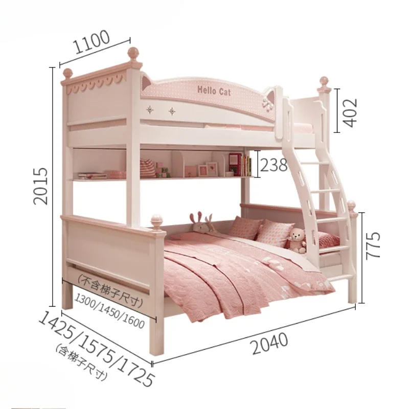 Newborn Kids Bed Bedroom Furniture Strollers Double Children Girl Berceau‌ Baby Bunk Beds Letto Per Bambini Juvenile Crib Things