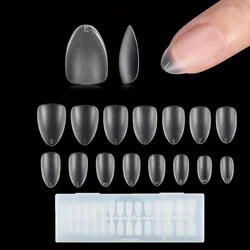 300Pcs Matte Fake Nails No Polishing Press on False Nails Medium Short Design High Matt Soft Gel Nail Tips for Extension