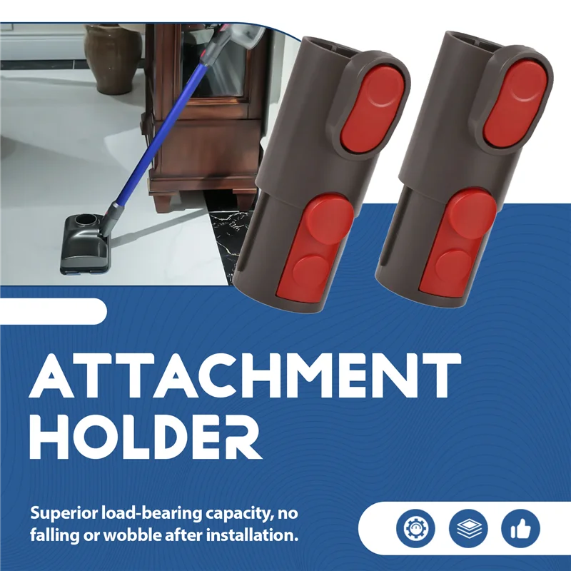9M-Accessory Holder With 2Pcs/Set Adapters For Dyson V6 V7 V8 V10 V11 Vacuum Cleaner Attachment Holder Docking Station
