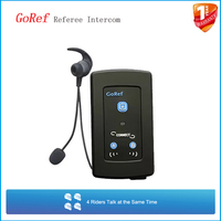 GoRef Football Referee Intercom Headset Bluetooth 5.1 4-way 1500M Full Duplex Interphone