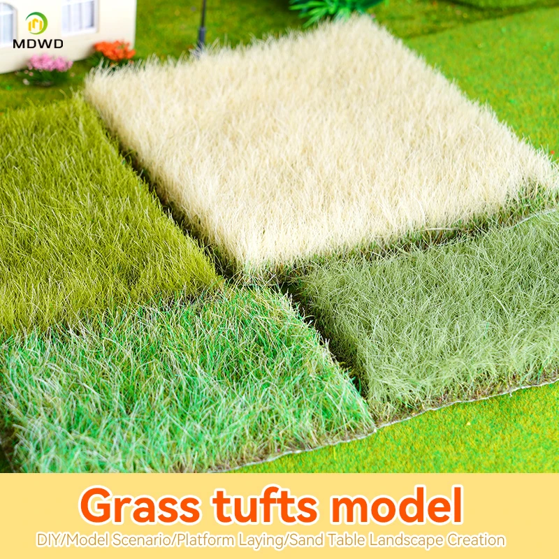 Height 16mm Static Grass Tuft Artificial Hand-tearable Flower Clusters Military Scene Diy Model Making Garden Decor for Diorama