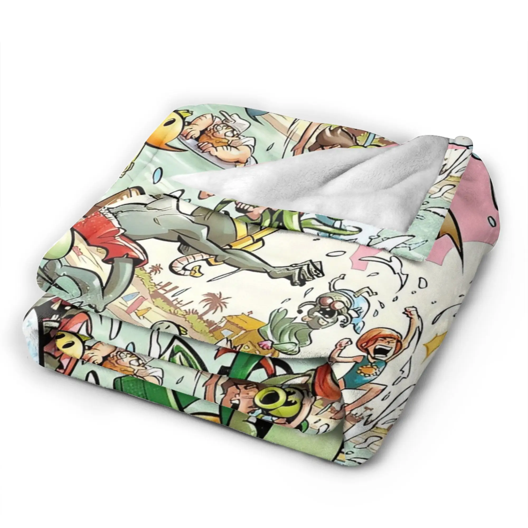 لعبة P-Plants-vs-Zombie بطانية ناعمة دافئة السفر أفخم الفراش يلقي غرفة المعيشة مريحة الفانيلا المفرش أريكة غطاء سرير #5