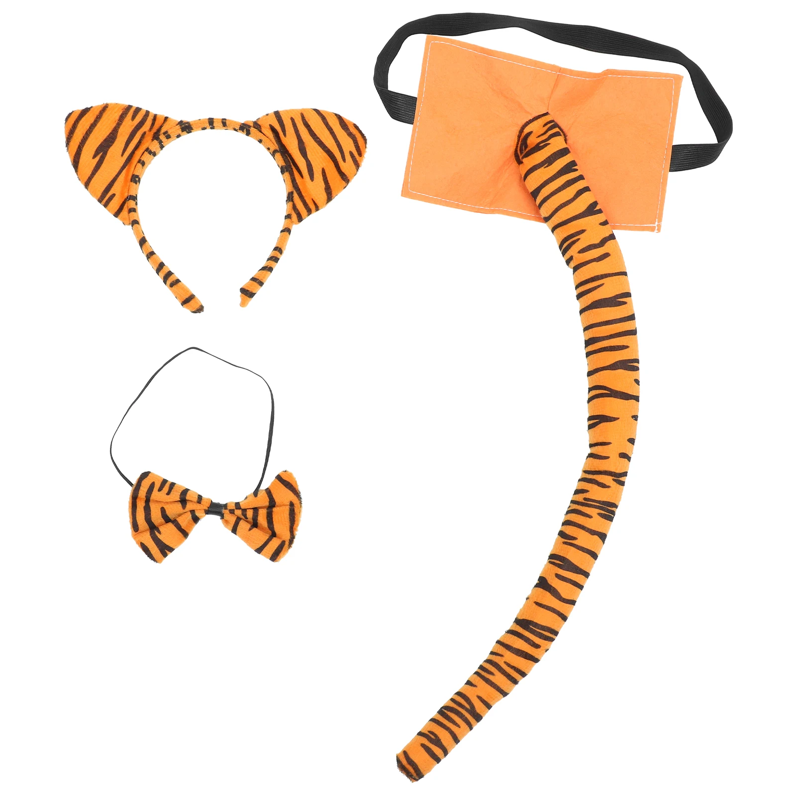 

1 set 1 Set Cosplay Costume Set Unique Animal Ears Headband Tail Bow Tie Decor For Kids Party Halloween Festival Performance
