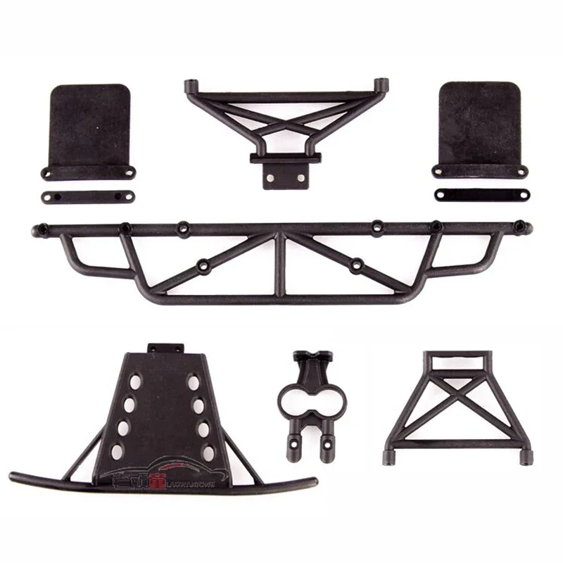 LC RACING SC Bumper Set Black For EMB-SC EP 1:14 RC Car Off Road #L6039