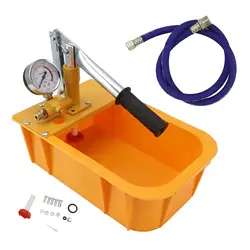 Hydraulic Manual Water Pressure Test Pump with Gauge - Hydrostatic Pump Tester & Pipe Detector