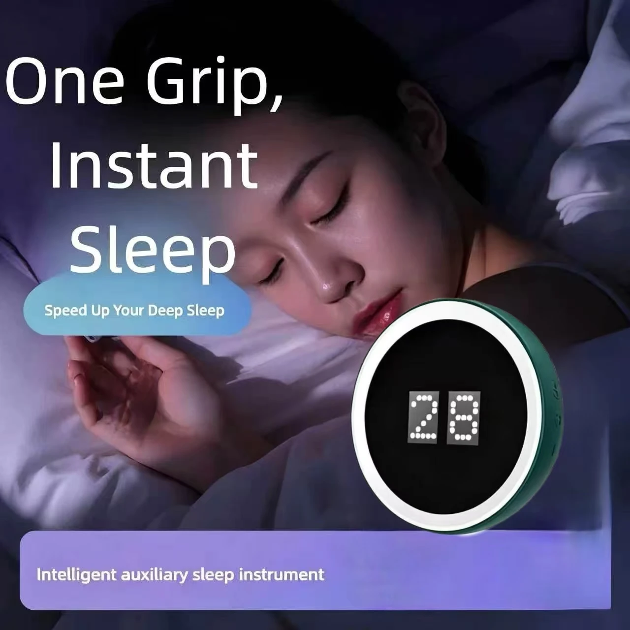 CES Brain Stimulation Device for Insomnia, Electronic Therapy Ear Clip Machine, Microcurrent Massage Electrode for Anxiety