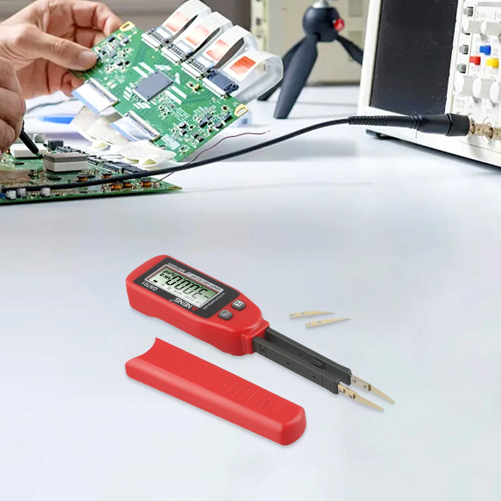 GN701 Digital Intelligent Tester Capacitor Resistance Continuity Diode Tester LED Component Test For Electronic Repair