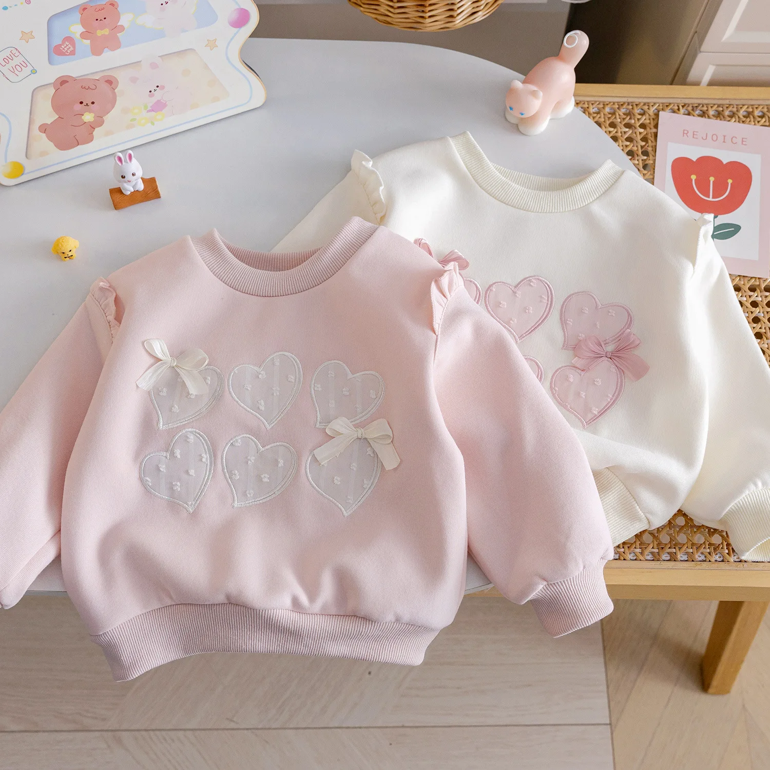 Meninas moletons primavera outono 2025 crianças pulôver de algodão topos para roupas da menina do bebê crianças camisetas bonitos outerwear outfits 6y