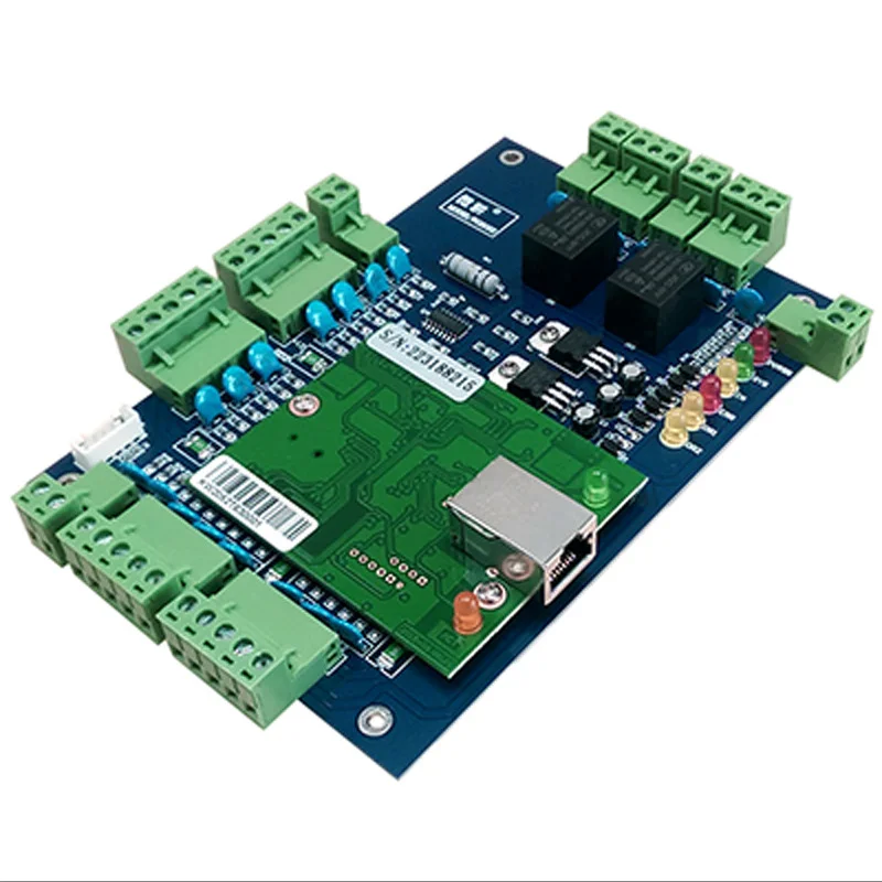 100% original two door access control board for TCP/IP door access control system english software