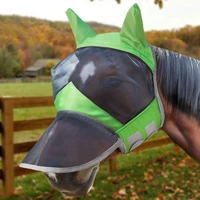 Anti-Mosquito Horse Full Face Protection Anti-Worms Mesh Mask with Nasal Cover Horse Face Mask Horse Riding Equestrian Equipment 4
