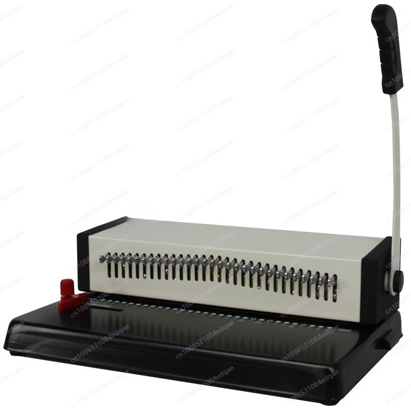 

30-Hole all-steel punching machine, full suction knife loose-leaf binding clip, adjustable hole number puncher